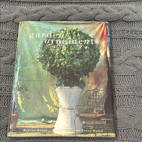 Vintage Garden Ornaments Book by Martha Baker Topiary Patios Porch Decor - Picture 1 of 9